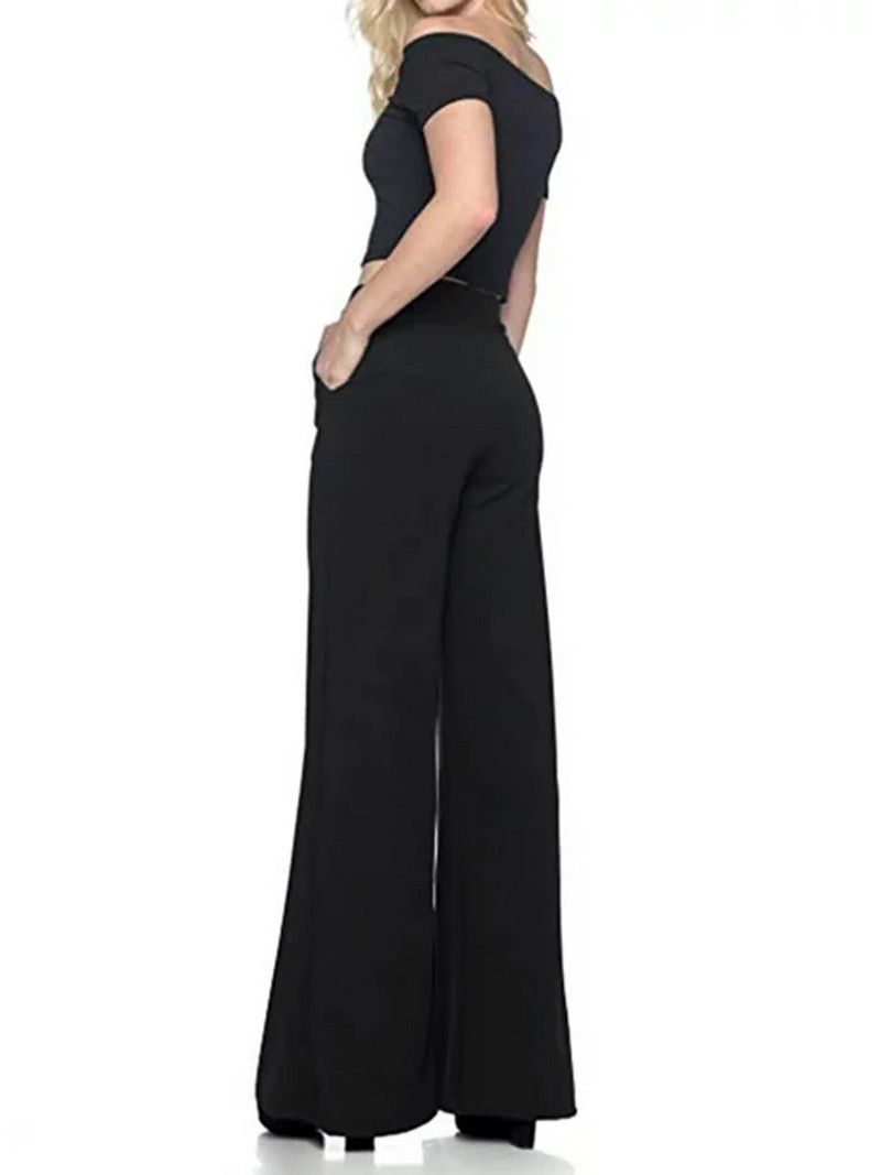 2023 m. naujos gatvės stiliaus moteriškos plius dydžio mados stiliaus vienspalvės plačios kelnės devynių taškų kelnės