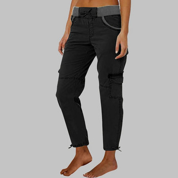 Γυναικείες ψηλόμεσες τσέπες Skinny παντελόνι Γυναικείο slim fit Cargo Combat παντελόνι εργασίας κάτω μέρος συν μέγεθος Ρούχα 2023