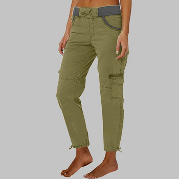 Γυναικείες ψηλόμεσες τσέπες Skinny παντελόνι Γυναικείο slim fit Cargo Combat παντελόνι εργασίας κάτω μέρος συν μέγεθος Ρούχα 2023