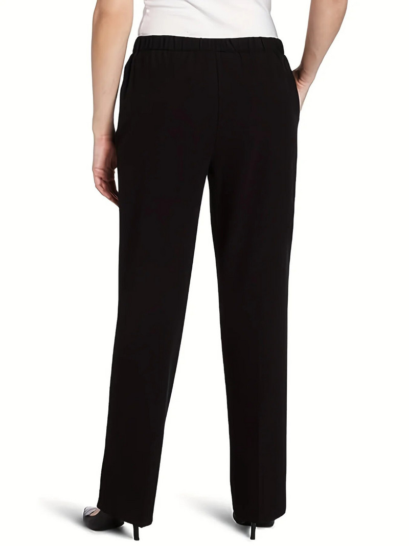 Naujos moteriškos plius dydžio suvarstomos kelnės tiesios kojos įprastos kelnės devynių ketvirčių kelnės