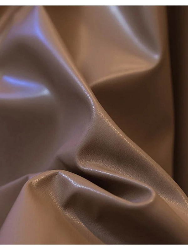 Suures suuruses 4XL Pu-nahast pikad seelikud naistele, kõrge vöökohaga A-line soliidsed seelikud kontoris naistele elegantsed ja stiilsed sügisseelikud