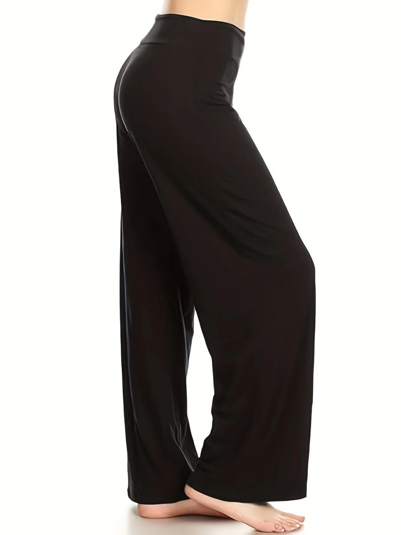 Kevadsuvised uued naiste pluss suuruses silmkoekangast äriformaalses stiilis moodsad ühevärvilised sirged püksid