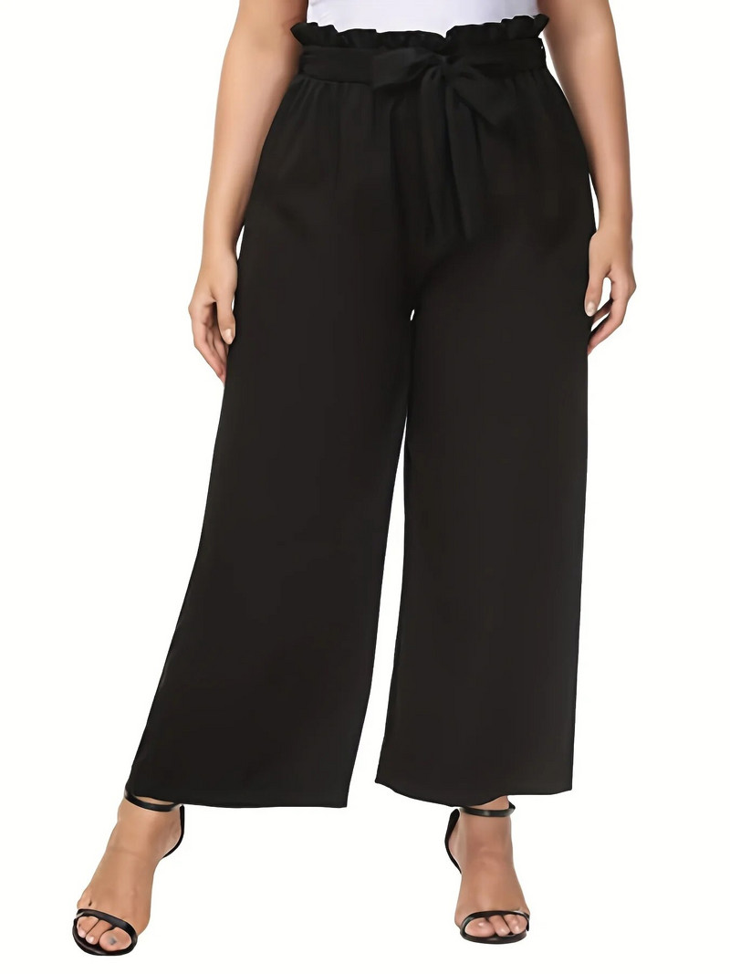 Καλοκαίρι 2023 νέο γυναικείο πλεκτό ύφασμα με κομψό ταμπεραμέντο παντελόνι commuter εννέα πόντων