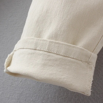 Φθινοπωρινά ρούχα 2023 Γυναικεία πλυμένα βαμβακερά παντελόνια μολύβι συν μέγεθος Casual Comfort Ελαστική μέση με διπλή πόρπη Καμπύλη κάτω