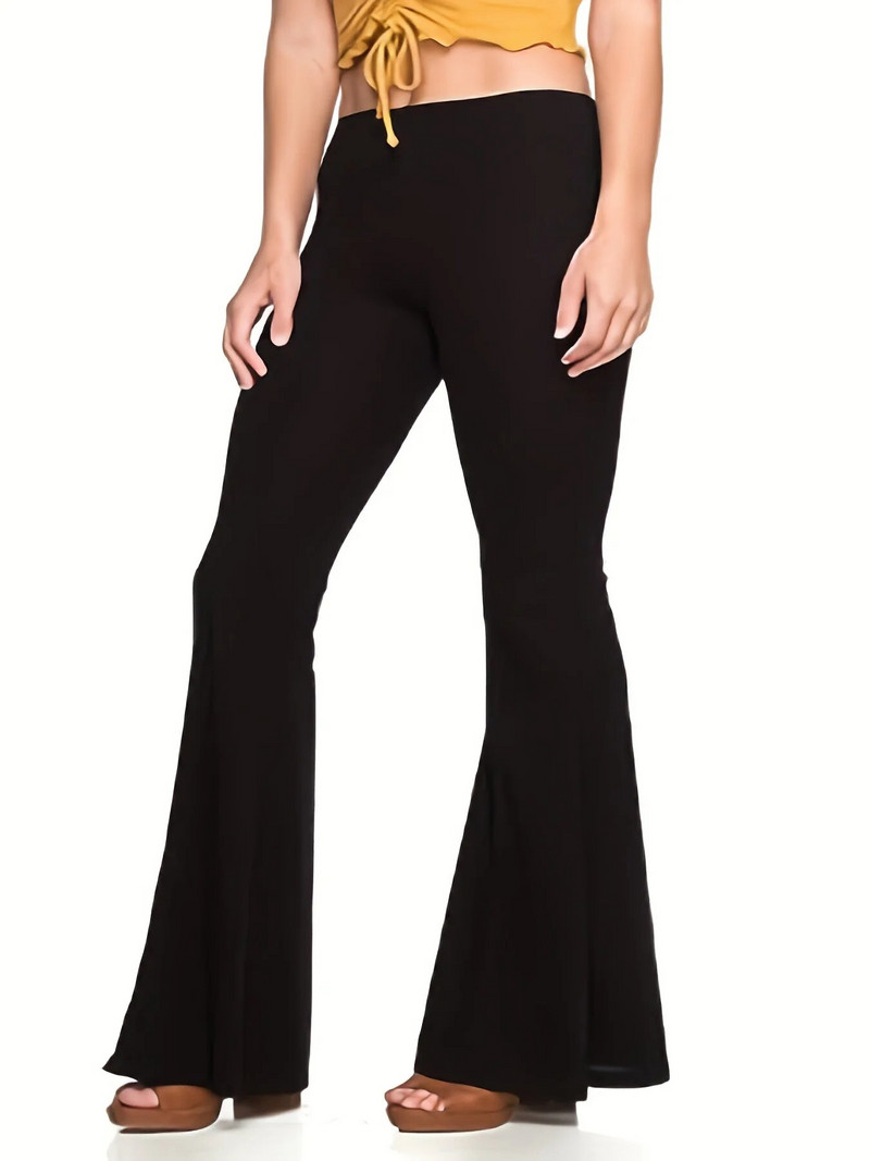 Suvised uued naiste pluss-suuruses Briti kõrge vöökohaga stiilis moodsad drapeerivad disainstiilis laienevad püksid