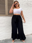 Γυναικείο παντελόνι με ζώνες Finjani με ψηλόμεσο στρίφωμα Plus Size