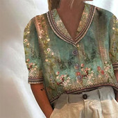 Temperamento šventiniai marškinėliai Moteriški mados Elegantiška laisvalaikio palaidinė trumpomis rankovėmis laisvai marginti moteriški marškiniai