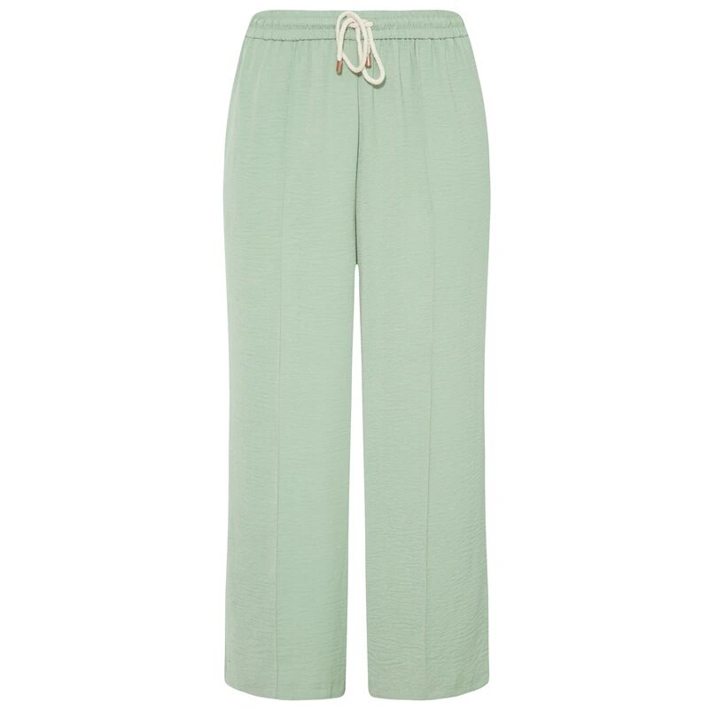 Μεγάλο μέγεθος Ελαστικό κορδόνι Μέση Καλοκαιρινό Φαρδύ Κομψό φαρδύ παντελόνι στο πλάι τσέπη ελαφρύ casual ίσιο παντελόνι 4XL 5XL