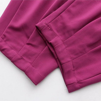 Плюс размер Харем панталони Дамско облекло Ледена коприна Тънки долнища с дължина до глезена Извити панталони Лято 2023 г.