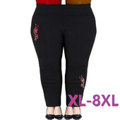 Suures suuruses XL-8XL Naiste Püksid Sügistalv Uued Kõrge vöökohaga elastsed vabaaja püksid Paksad Pluss sametised soojad sirge säärega püksid