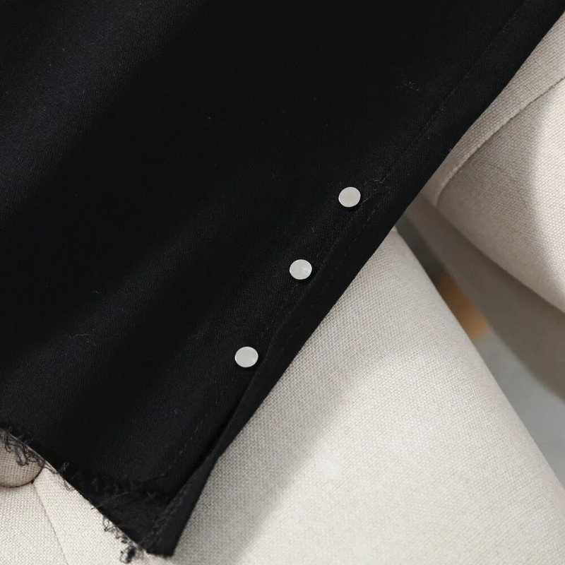 Φθινοπωρινά ρούχα 2023 Γυναικεία παντελόνια Flare Plus Size Casual Tassels με πόδι που ανοίγει μονόχρωμη καμπύλη