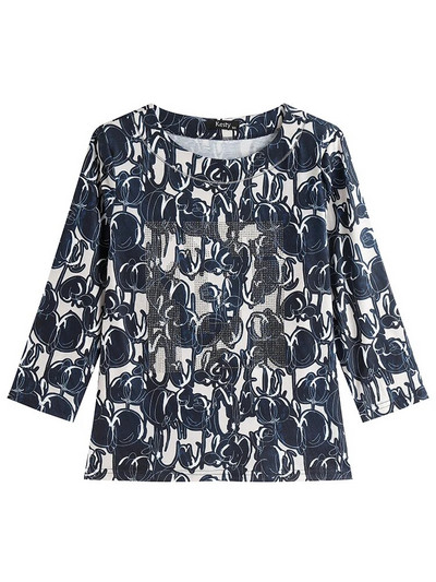 Moteriškas didelio dydžio megztinis Pavasarinis elegantiškas megztinis, skirtas apkūniam moteriškam medvilniniam madingam megztiniui