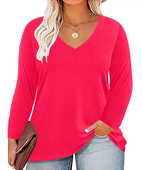 Obične ženske košulje dugih rukava velike veličine s V izrezom Nova modna prozračna udobna tkanina Jesenska mekana bluza velike veličine 5XL