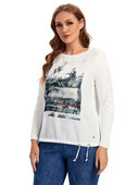 Pulover de mărime mare pentru femei Pulover șic elegant de vară pentru femei dolofane Pulover de modă din bumbac