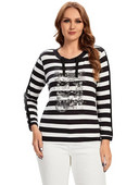 Γυναικείο πουλόβερ Plus Size Ανοιξιάτικο κομψό πουλόβερ για παχουλό γυναικείο βαμβακερό πουλόβερ μόδας