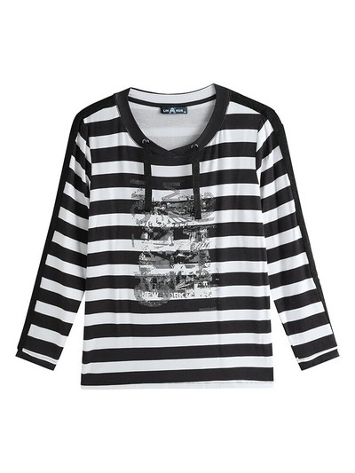 Γυναικείο πουλόβερ Plus Size Ανοιξιάτικο κομψό πουλόβερ για παχουλό γυναικείο βαμβακερό πουλόβερ μόδας