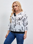 Moteriški didelio dydžio vasariniai elegantiški viršutiniai drabužiai, skirti apkūnioms moteriškoms madingoms palaidinėms