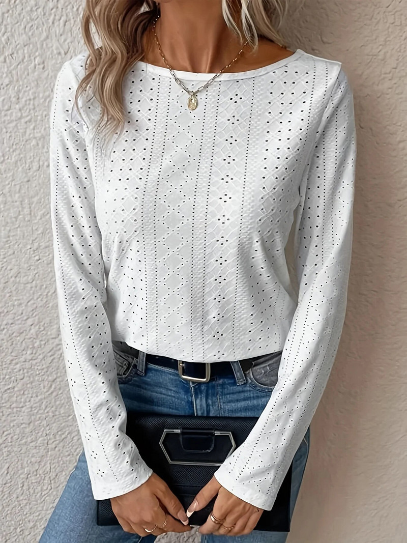 Γυναικείο Plus Size Top Spring Chic Elegant Top For Chubby Women's Fashion Top