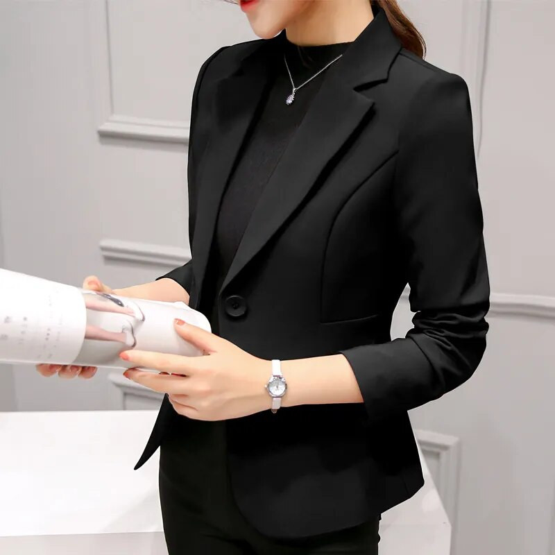 Κομψό Business Lady Jacket Νέα Γυναικεία Ολόσωμο Blazer Εργασίας Γυναικείο Casual Παλτό Εξάχρωμο Διαθέσιμο Blazer Γυναικεία Ρούχα