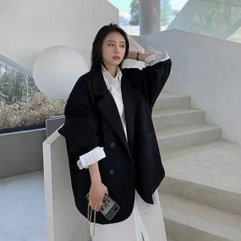 Γυναικεία μεγάλα παλτό blazer Ανοιξιάτικη φθινοπωρινή μόδα Κορεατική έκδοση Loose Top Coat Ρούχα εργασίας γραφείου Grace Fall Jacket για γυναίκες