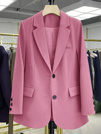 Γυναικεία μπουφάν Ροζ μικρό κοστούμι Γυναικείο παλτό Casual Μικρό φαρδύ Κορεάτικη έκδοση Μικρό κοστούμι Γυναικείο σχέδιο Sense Blazer Women