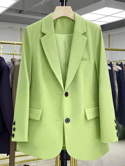 Γυναικεία μπουφάν Ροζ μικρό κοστούμι Γυναικείο παλτό Casual Μικρό φαρδύ Κορεάτικη έκδοση Μικρό κοστούμι Γυναικείο σχέδιο Sense Blazer Women