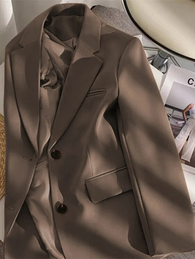 Γυναικεία μπουφάν Ροζ μικρό κοστούμι Γυναικείο παλτό Casual Μικρό φαρδύ Κορεάτικη έκδοση Μικρό κοστούμι Γυναικείο σχέδιο Sense Blazer Women