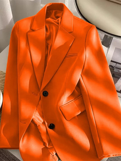 Γυναικεία μπουφάν Ροζ μικρό κοστούμι Γυναικείο παλτό Casual Μικρό φαρδύ Κορεάτικη έκδοση Μικρό κοστούμι Γυναικείο σχέδιο Sense Blazer Women