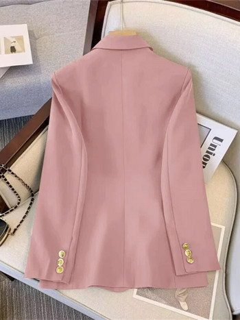 Μπλέιζερ για γυναίκες 2023 Άνοιξη φθινόπωρο Νέο σε λεπτή κορεάτικη μόδα πανωφόρια Φαρδιά γυναικεία μπουφάν Office Γυναικεία παλτό blazer