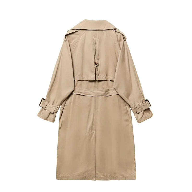 RARF lady pavasario ir rudens naujas klasikinis moteriškas paltas su dvigubomis sagomis, striukė, senovinis vidutinio ilgio paltas, su diržu