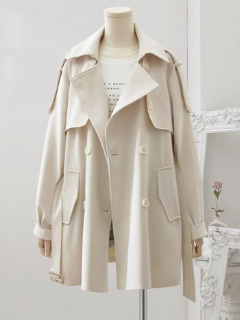 Καμπαρντίνα για γυναίκες Windbreaker Φθινόπωρο Νέα Trench Κορεατικά Μόδα Μπουφάν Γυναικεία Ρούχα Μασίφ Μπουφάν Casual Long Coat