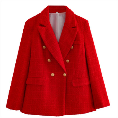 2023 Νέα γυναικεία κάζουαλ σακάκι με διπλό στήθος μόδας υψηλής ποιότητας