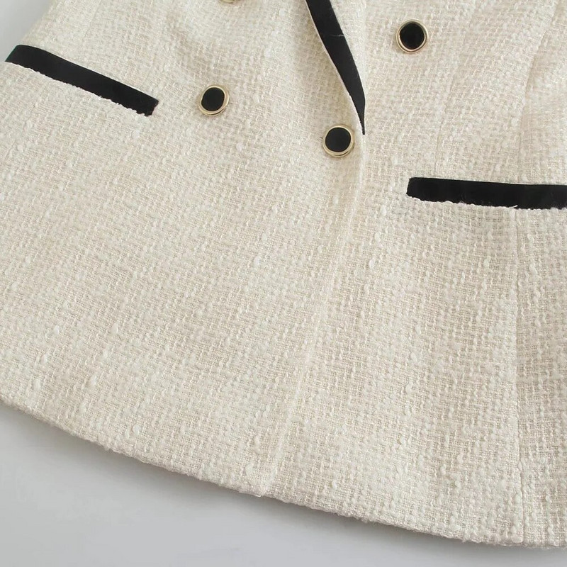 2023 Νέα γυναικεία κάζουαλ σακάκι με διπλό στήθος μόδας υψηλής ποιότητας