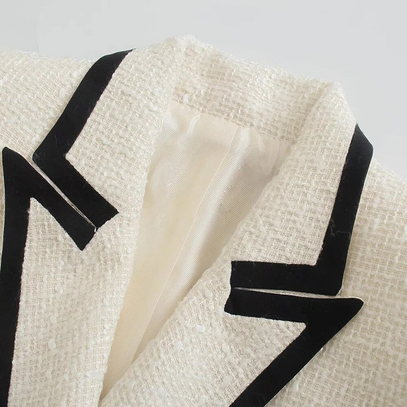 2023 Νέα γυναικεία κάζουαλ σακάκι με διπλό στήθος μόδας υψηλής ποιότητας