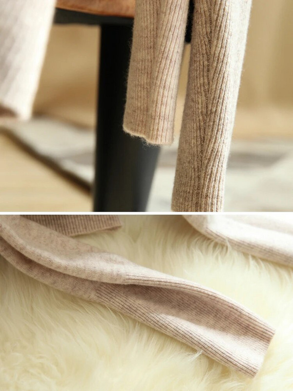 rudens žiema prašmatnūs apatiniai megztiniai moteriški madingi megztiniai su vėžiu ploni ilgomis rankovėmis 2023 m. megzti megztiniai Minkšti šiltai velkami Femme