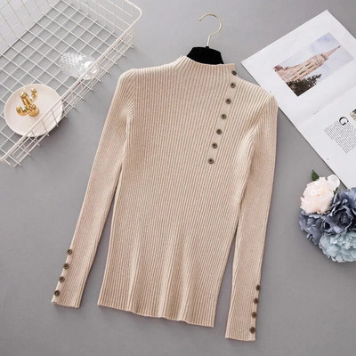 Naujas mados megztinis su vėžiuku moteriškas pavasario rudens masyvus megztas moteriškas plonas minkštas megztinis megztinis moteriškas trikotažo viršus