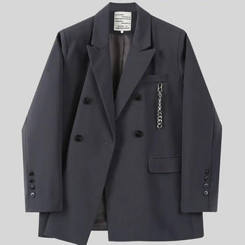 Γυναικείο παλτό 2023 νέο σχέδιο άνοιξη και φθινόπωρο oversize φαρδύ κοστούμι top trend blazer mujer de moda 2022 blazer femme