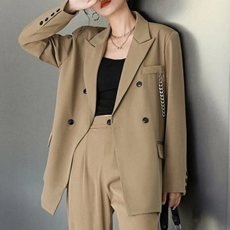 Naiste ülikonnamantel 2023. aasta uue disainiga kevad- ja sügisesine ülisuur avar ülikond tipptrendi bleiser mujer de moda 2022 femme bleiser