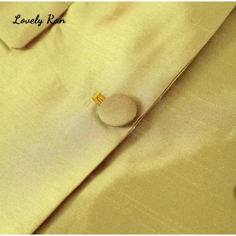 Hight Street Gold bleiserjakk naiste pikkade varrukatega sälkudega üherealise taskuga naiste jakid 2023. aasta sügisene elegantne naistemantel