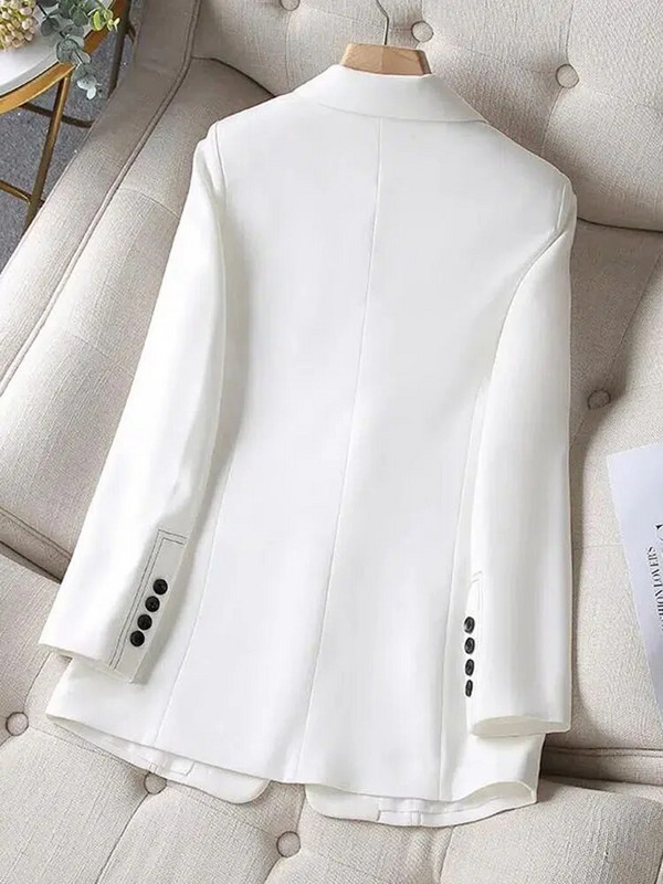 Casaco Feminino šikk kostüümijope, naiste 2022 uus kevad, sügis, must bleiser, vintage ülerõivad, topsid, moodne naiste mantel