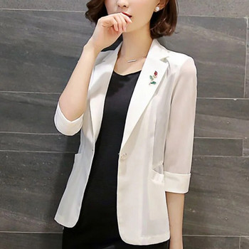 Κομψές μονόχρωμες τσέπες ματισμένες τσέπες All-match Blazer γυναικεία ρούχα Καλοκαίρι 2023 Νέα υπερμεγέθη casual μπλουζάκια Office Lady Blazers