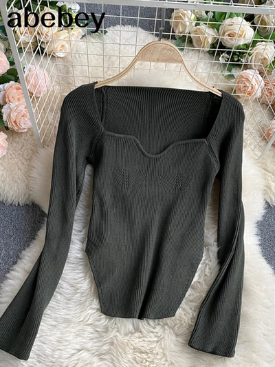 Kandiline krae pikkade varrukatega naiste kampsunid, kootud pullover, naiste kevad-sügis kampsun, talvetopsid naistele, must valge kampsun