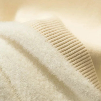 Χειμερινό πουλόβερ με ζιβάγκο Γυναικείο πουλόβερ Κομψό χοντρές βελούδινη επένδυση Ζεστό σουτερ πλεκτό πουλόβερ Λεπτό μπλουζάκι Ζέρσεϊ πλεκτό πουλόβερ Νέο