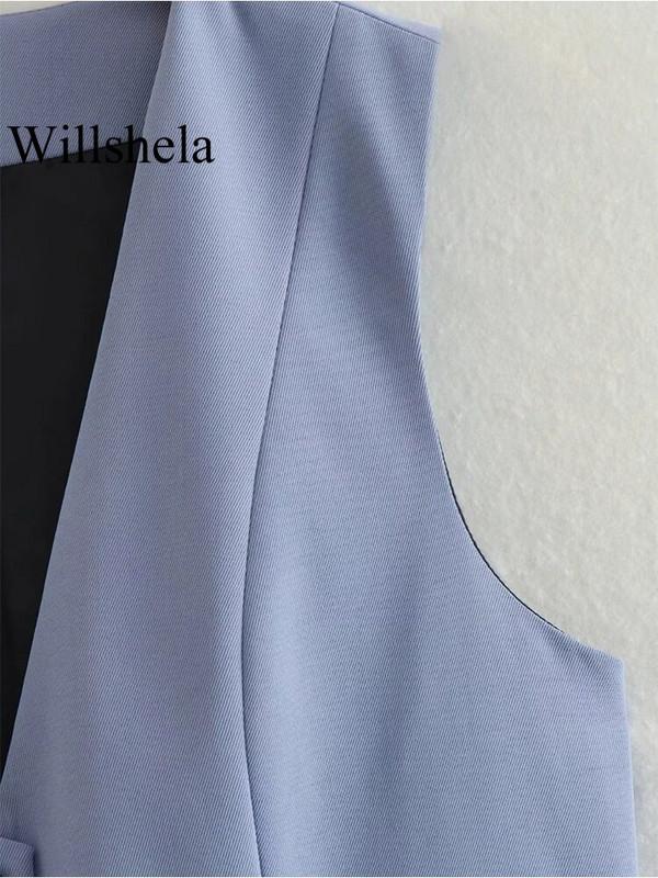 „Willshela“ moteriškos mados, vientisos liemenės be rankovių, senovinės V formos iškirptės liemenės, moteriškos elegantiškos moteriškos apatinės kelnės