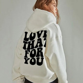 Vintage Μόδα Ζευγάρια Υπερμεγέθη Φούτερ Γυναικεία Πανκ Φούτερ με στάμπα με γράμματα Anime Hip Hop Μακρυμάνικα Hoody Streetwear