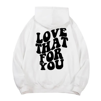 Vintage Μόδα Ζευγάρια Υπερμεγέθη Φούτερ Γυναικεία Πανκ Φούτερ με στάμπα με γράμματα Anime Hip Hop Μακρυμάνικα Hoody Streetwear