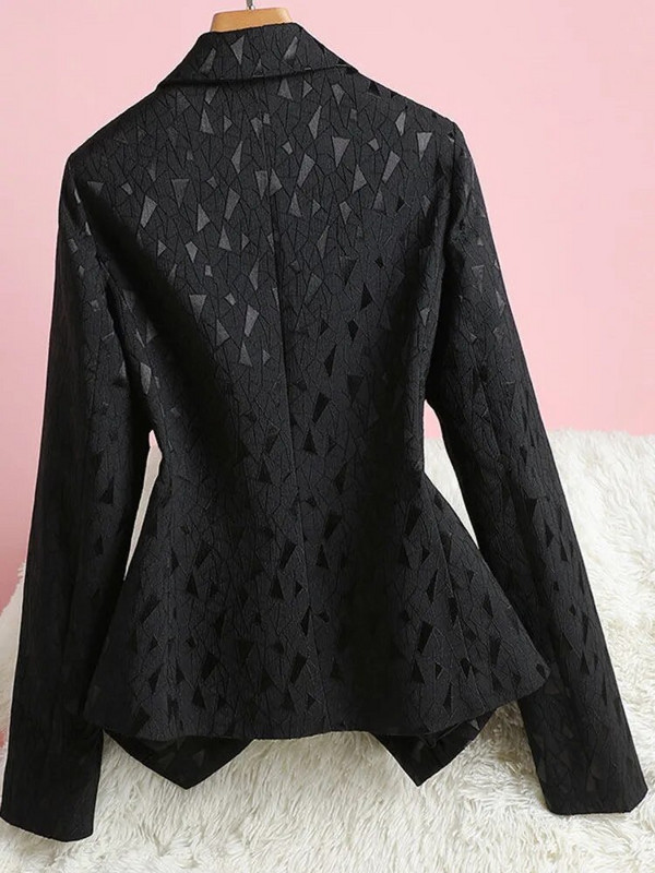 Naiste mood, pikkade varrukatega šikk bleiser Elegantne šikk klassikaline riietus, toa magamaminekuks tehtud krae vabaajarõivaste bleiser Uus