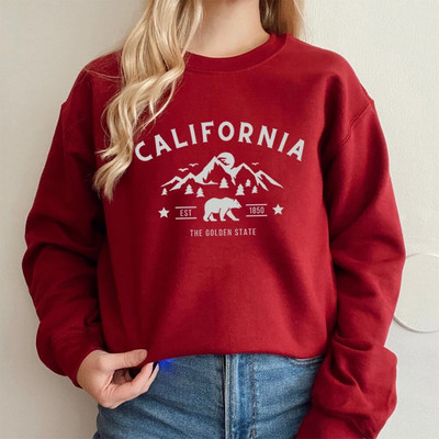 California Bear Φούτερ California T-Shirt Juneteenth Πουκάμισο California Γυναικείο πουκάμισο Unisex California Crewneck Φούτερ