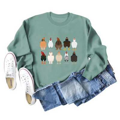 Uus puuvillane kevad- ja sügisene kanamustriline tänupüha moodne pikkade varrukatega särk retro kaelusega pluss suuruses kapuuts