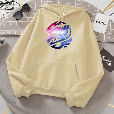 Ιαπωνικά κινούμενα σχέδια Anime Εκτύπωση FAIRY TAIL Hoodies Γυναικεία Harajuku Streetwear Μόδα Φαρδιά φλις κουκούλα πουλόβερ τσέπης Unisex φούτερ